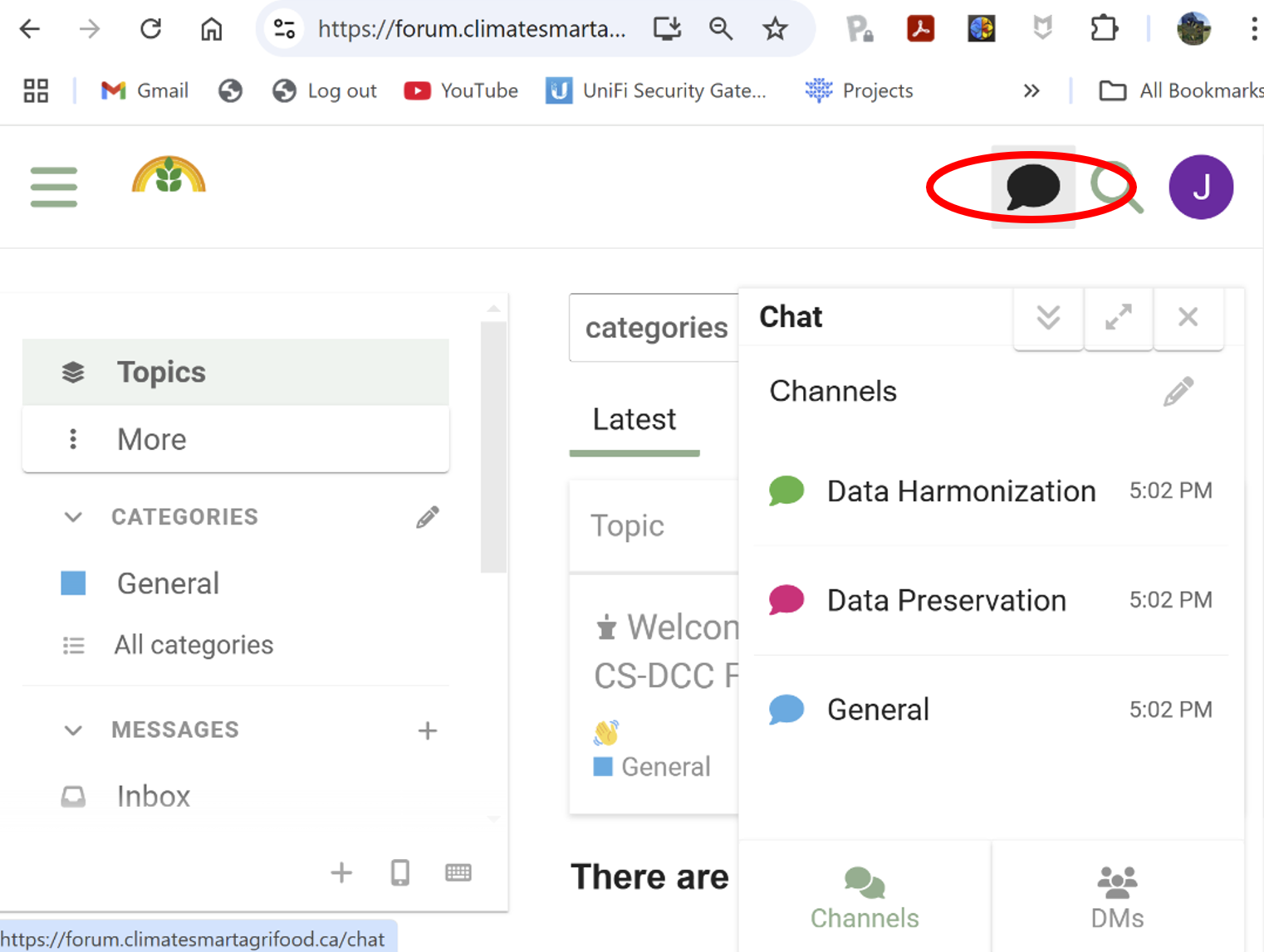 click on chat screenshot