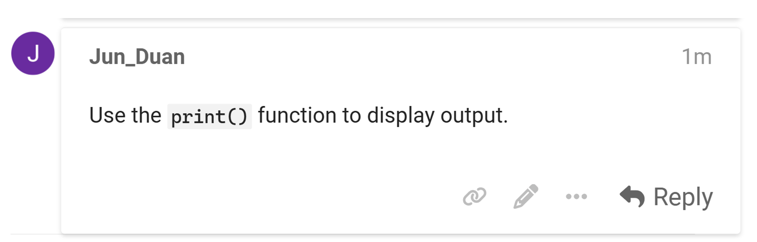 inline code example screenshot