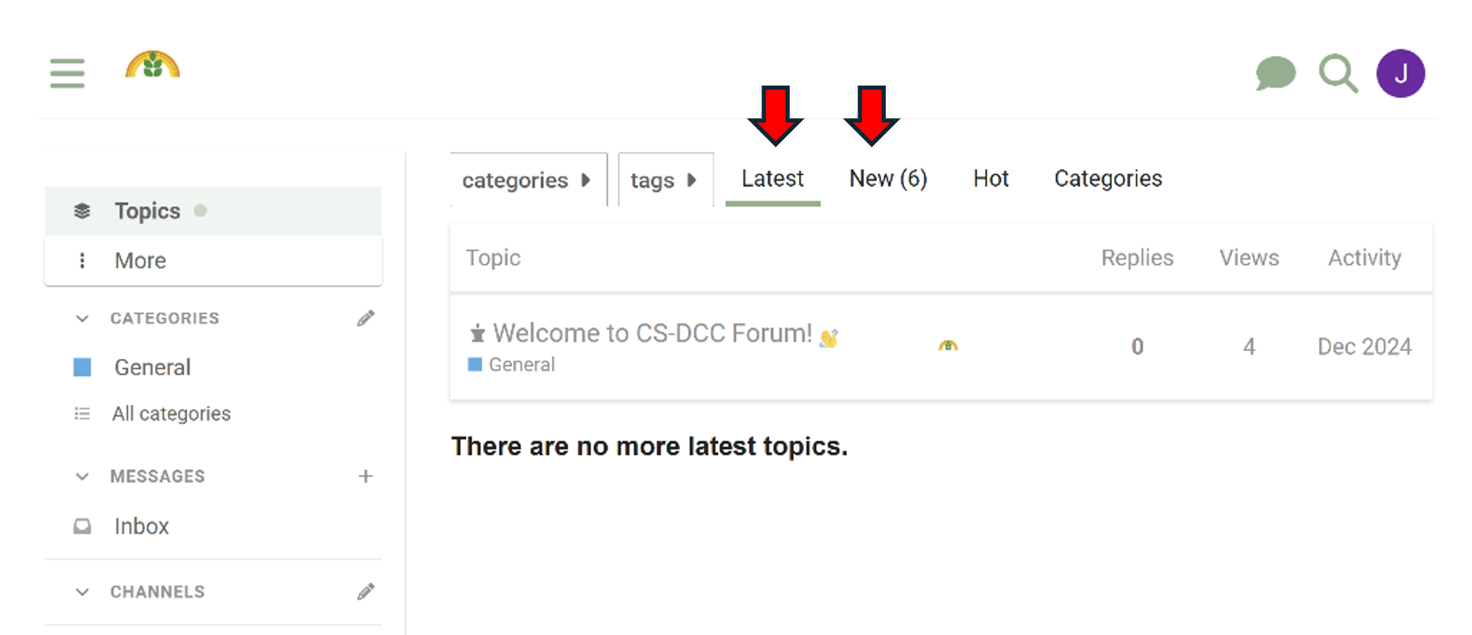 latest and top posts screenshot