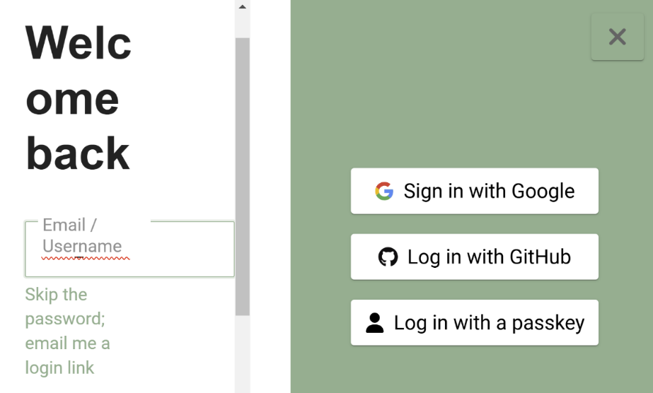 Login screenshot