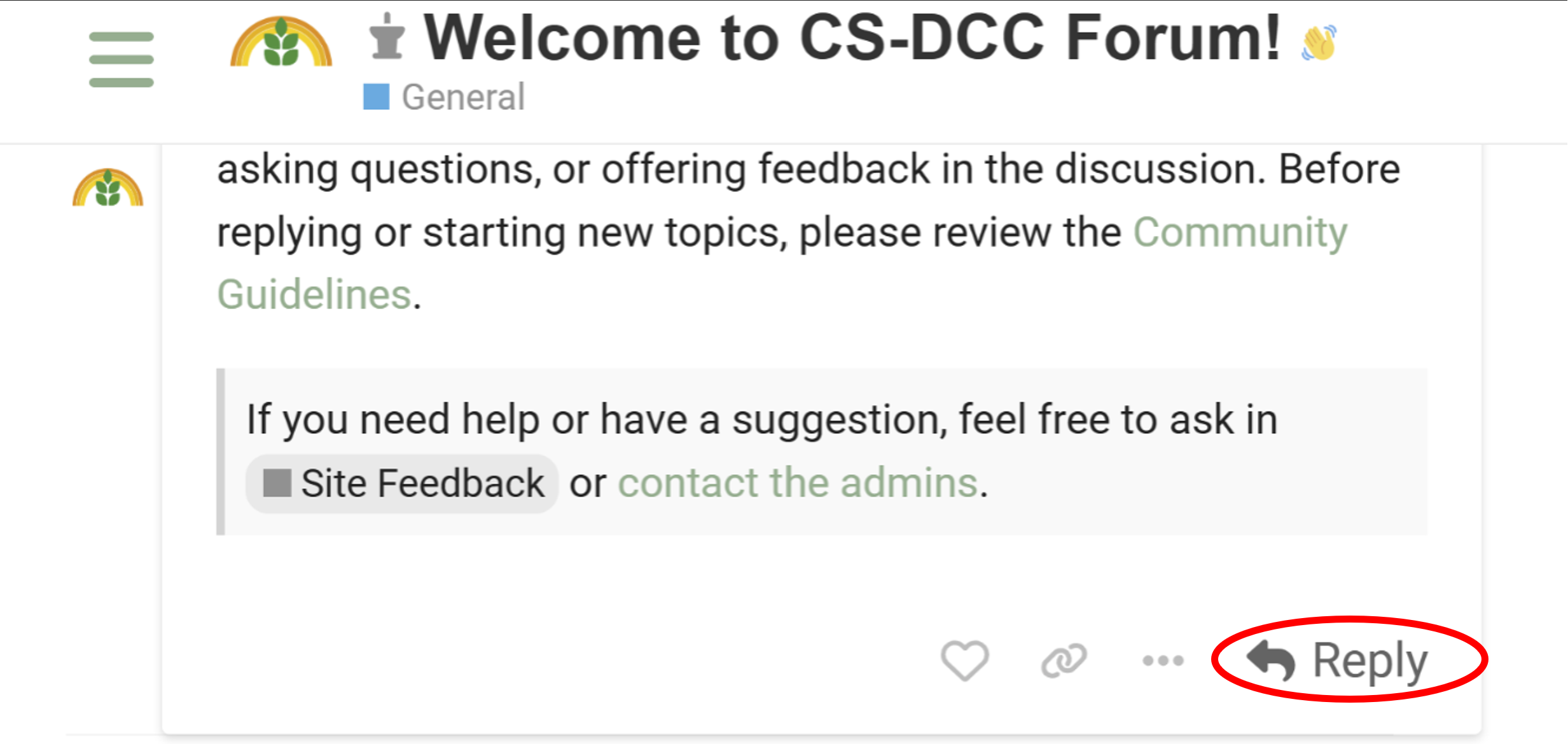 Create a new topic screenshot