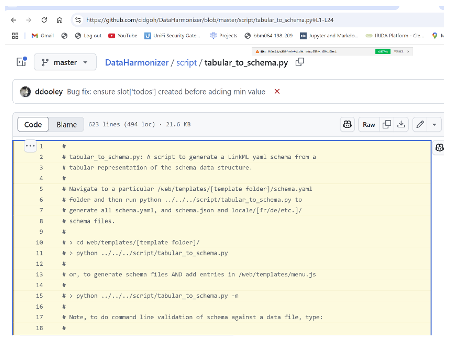 select github code lines screenshot